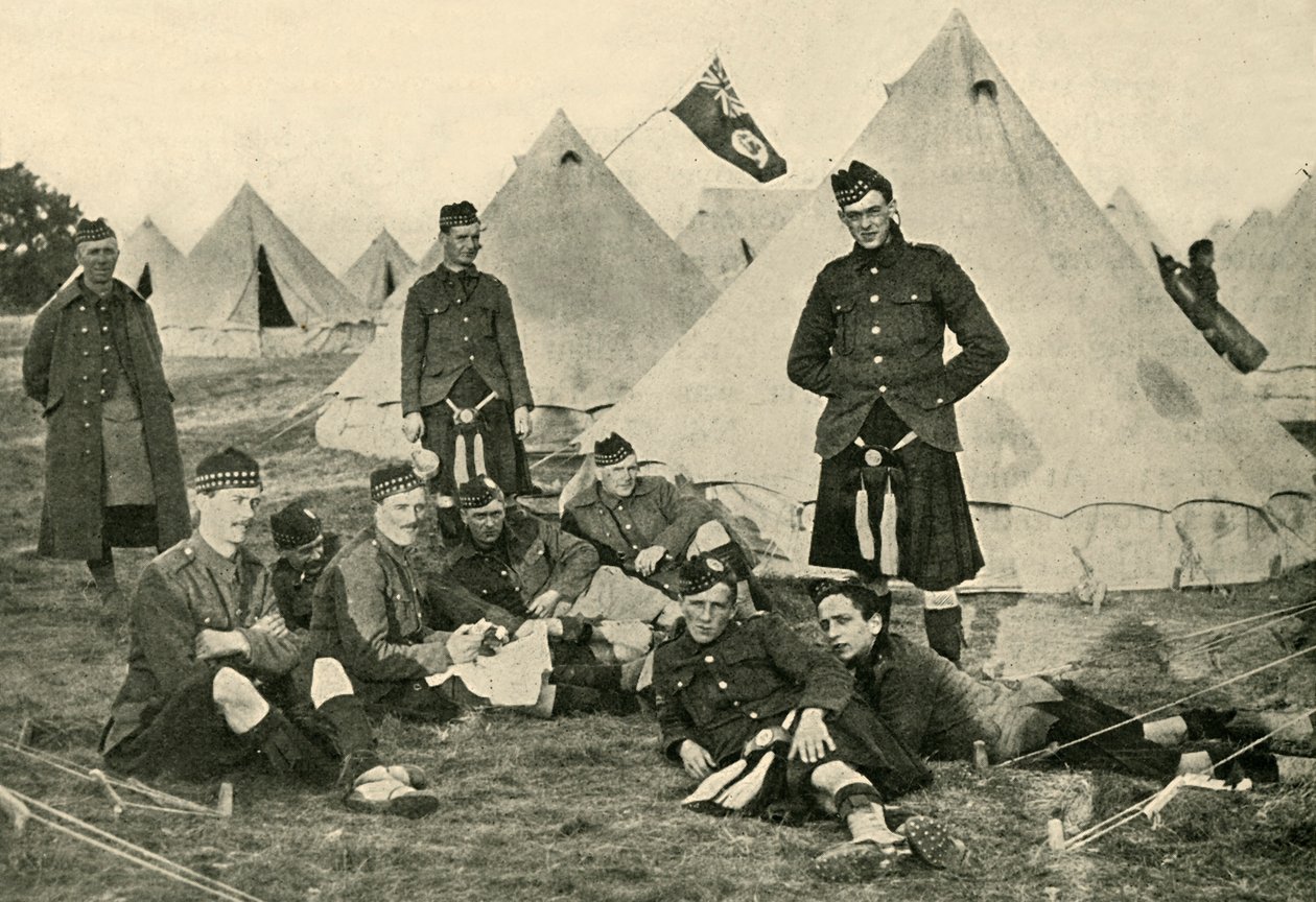 Soldats canadiens, Première Guerre mondiale, 1914, vers 1920 - Unbekannt