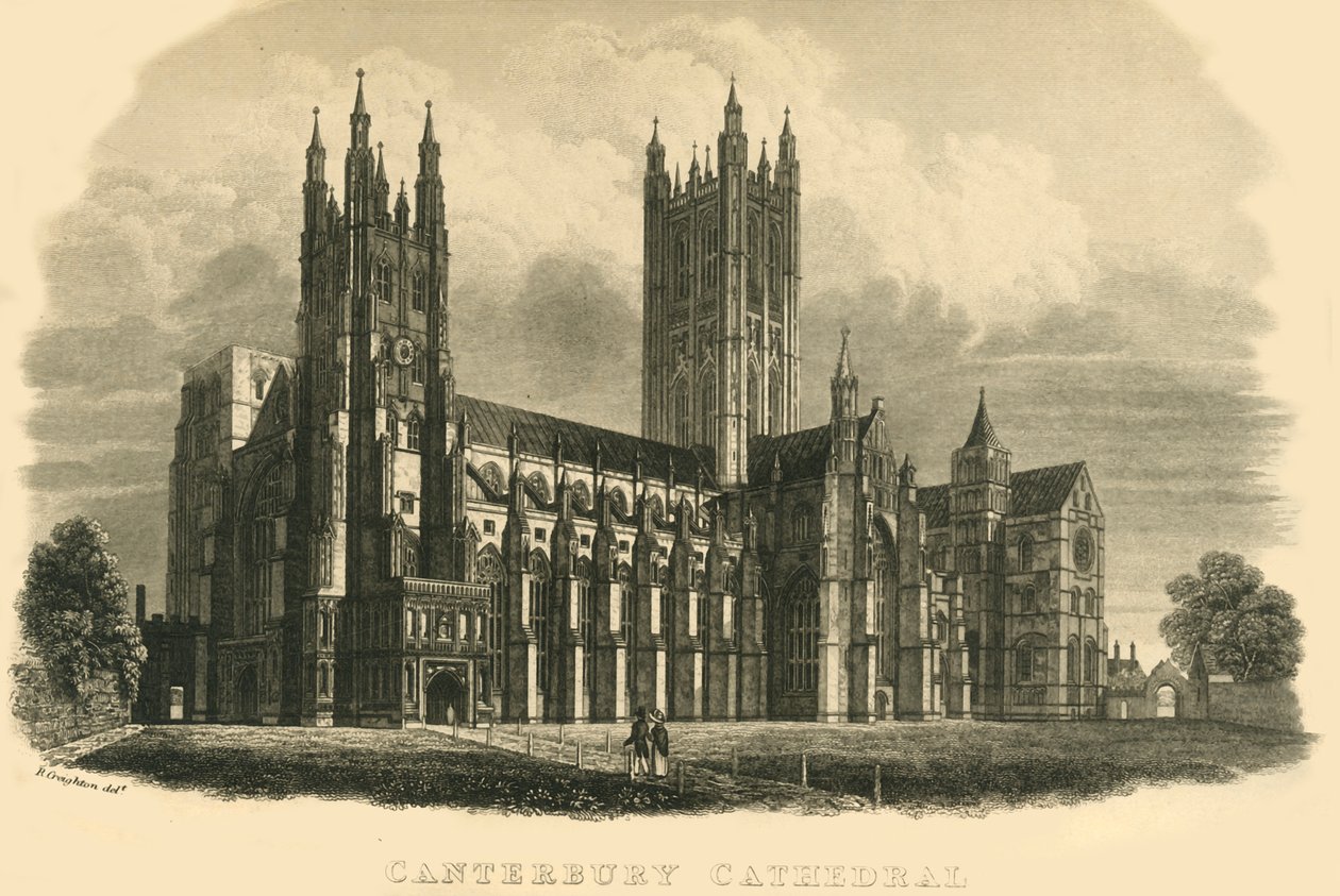 Cathédrale de Canterbury, début-milieu du 19ème siècle - Unbekannt
