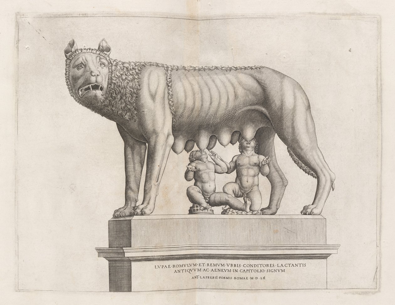 Louve capitoline avec Romulus et Remus, 1552 - Unbekannt