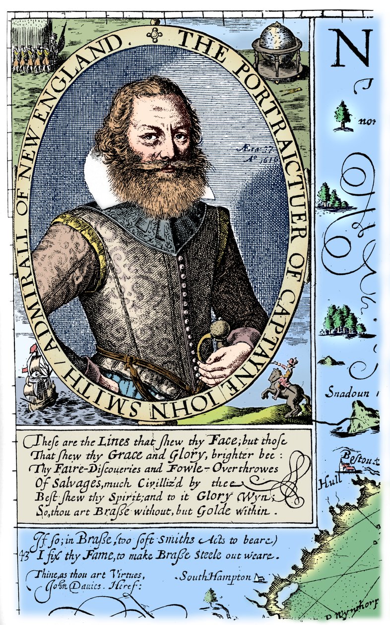 Capitaine John Smith, colon de Virginie, 1624, 1893 - Unbekannt