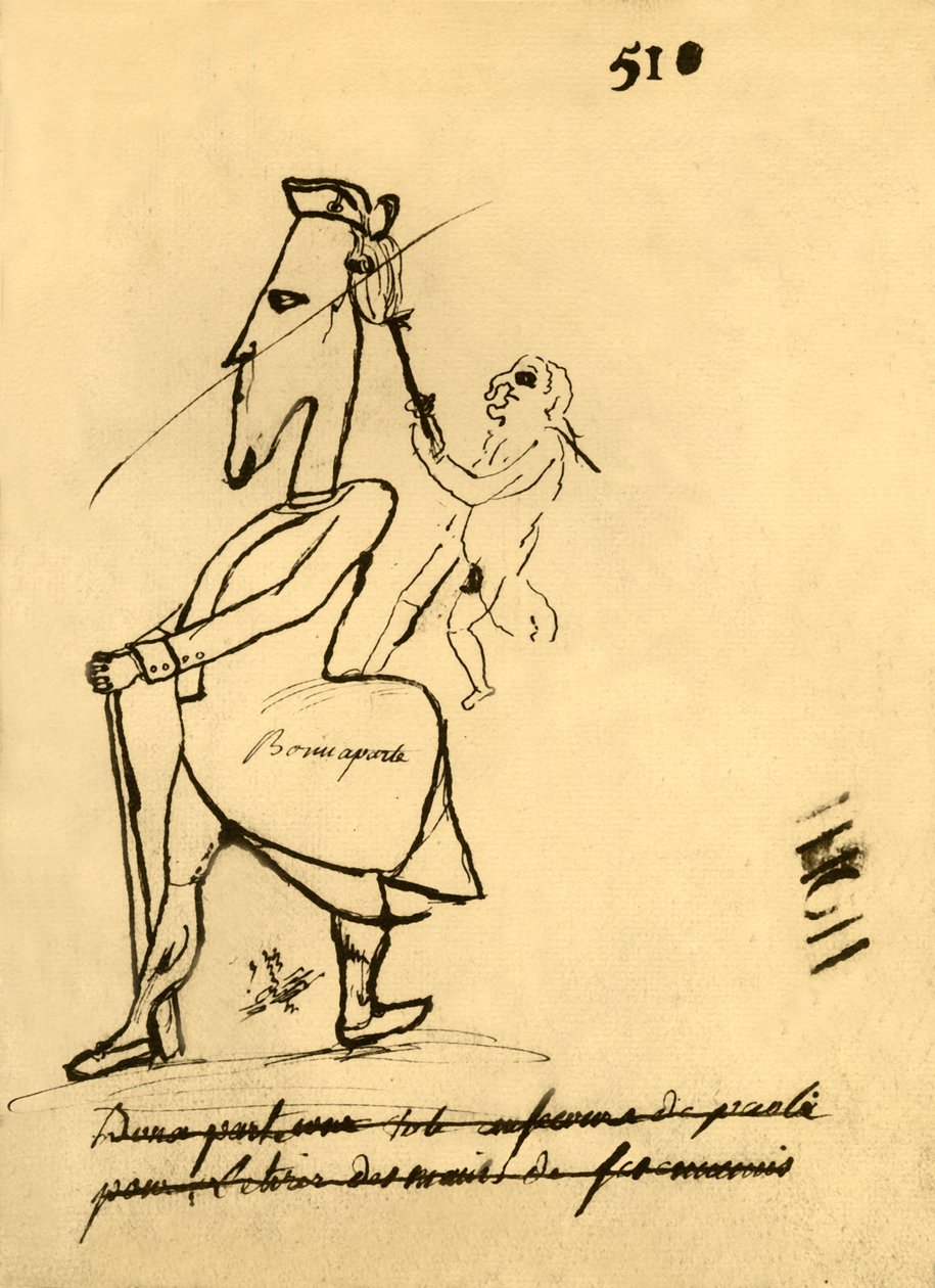 Caricature de Napoléon, 1779, 1921 - Unbekannt