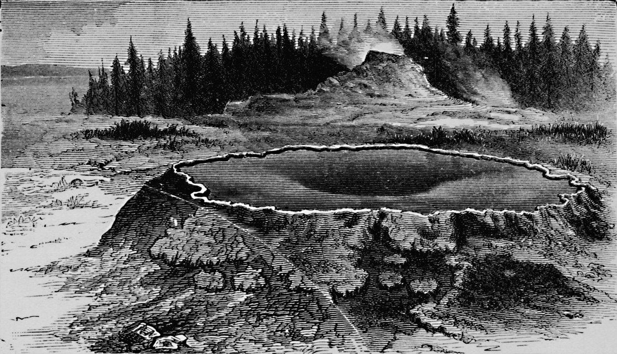 Castle Geyser et Fire Basin, 1873, 1883 - Unbekannt