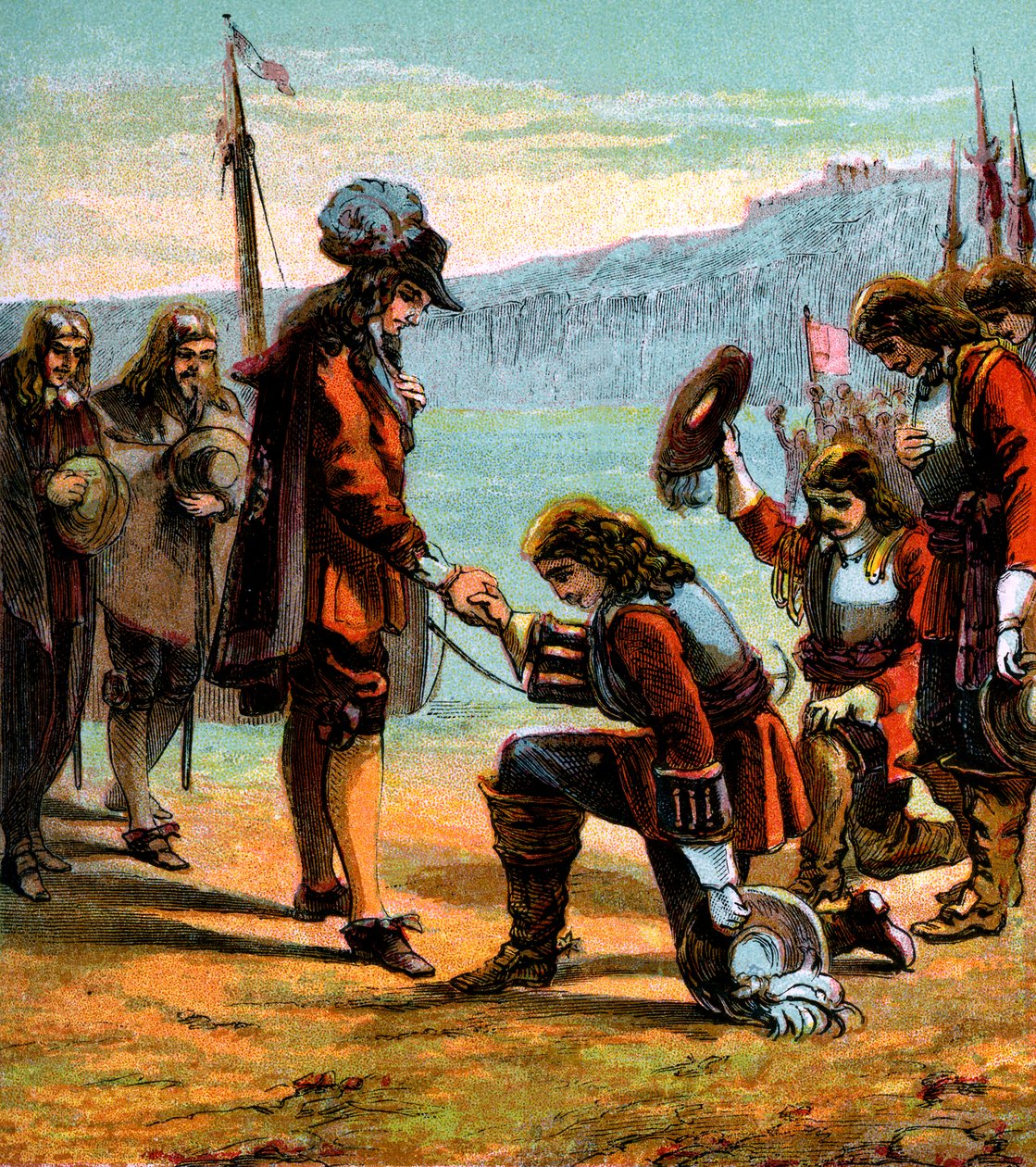 Charles II et le général Monck, vers 1660, vers 1850 - Unbekannt