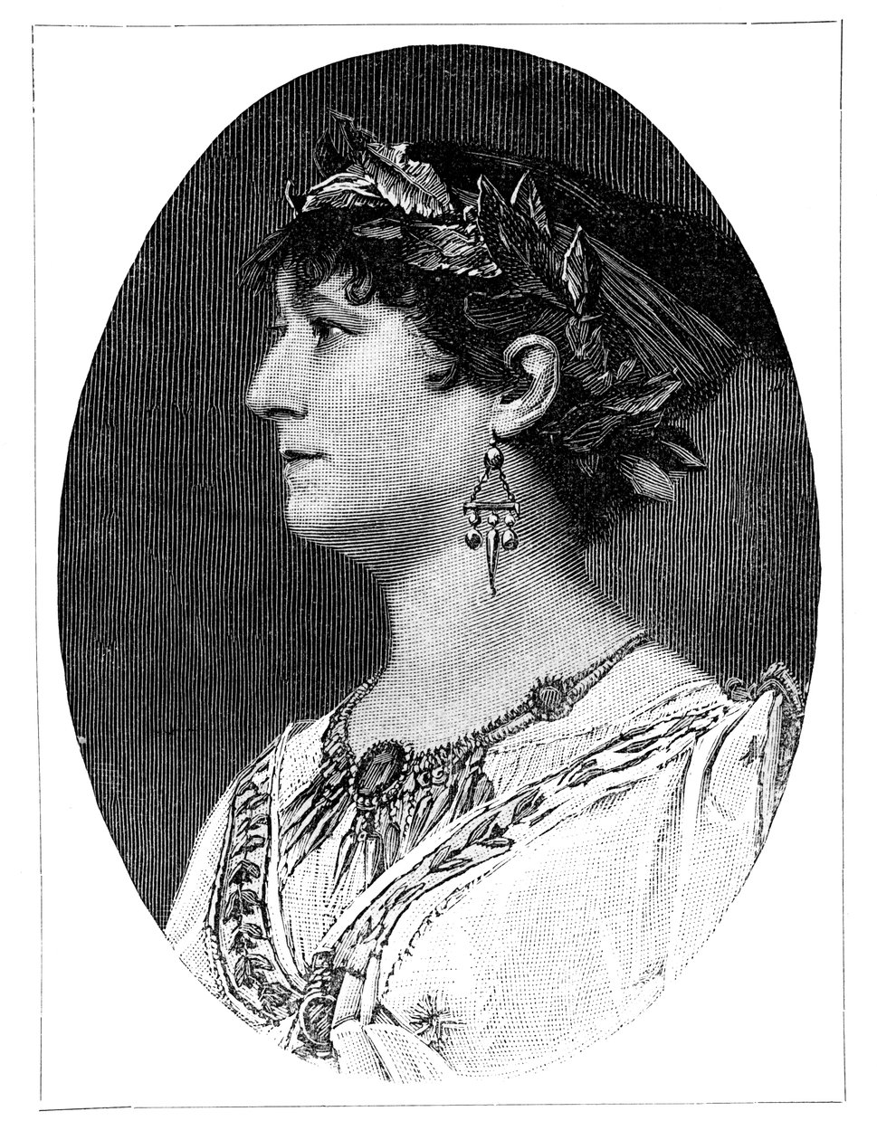 Charlotte Wolter, actrice autrichienne du 19e siècle, 1900 - Unbekannt