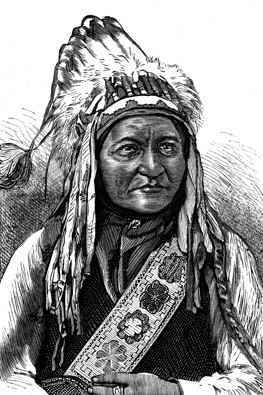 Chef Sitting Bull, Amérindien, 19e siècle - Unbekannt