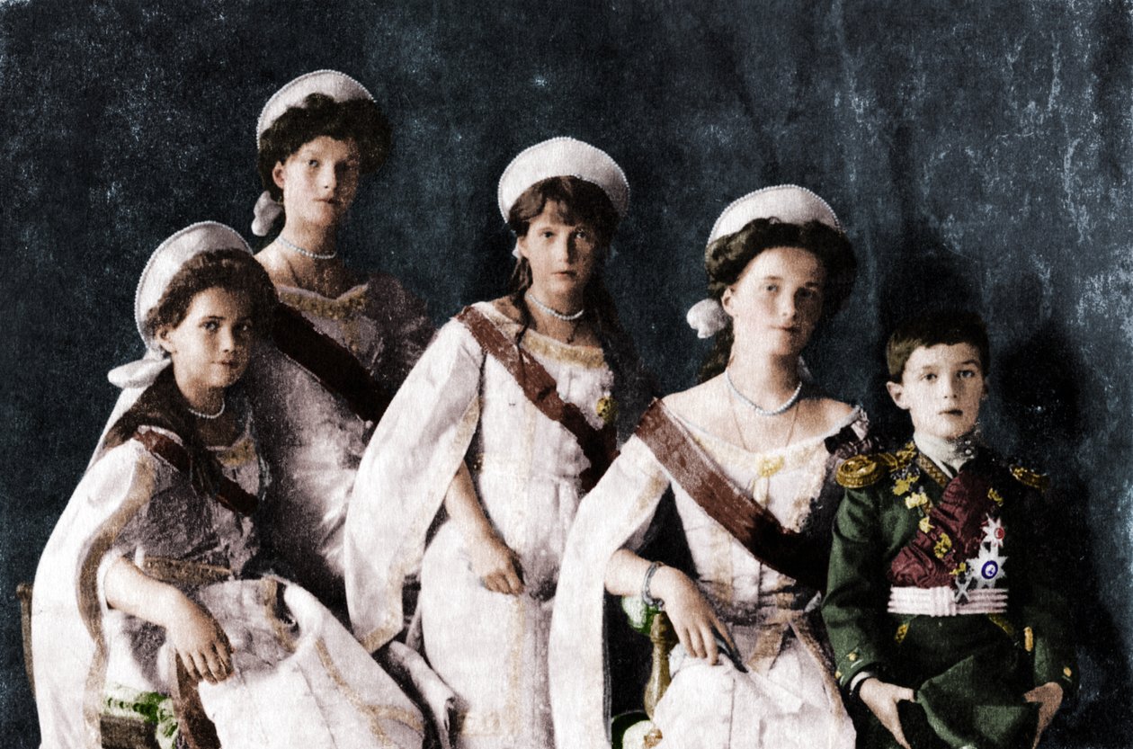 Enfants du tsar Nicolas II de Russie, vers 1910 - Unbekannt