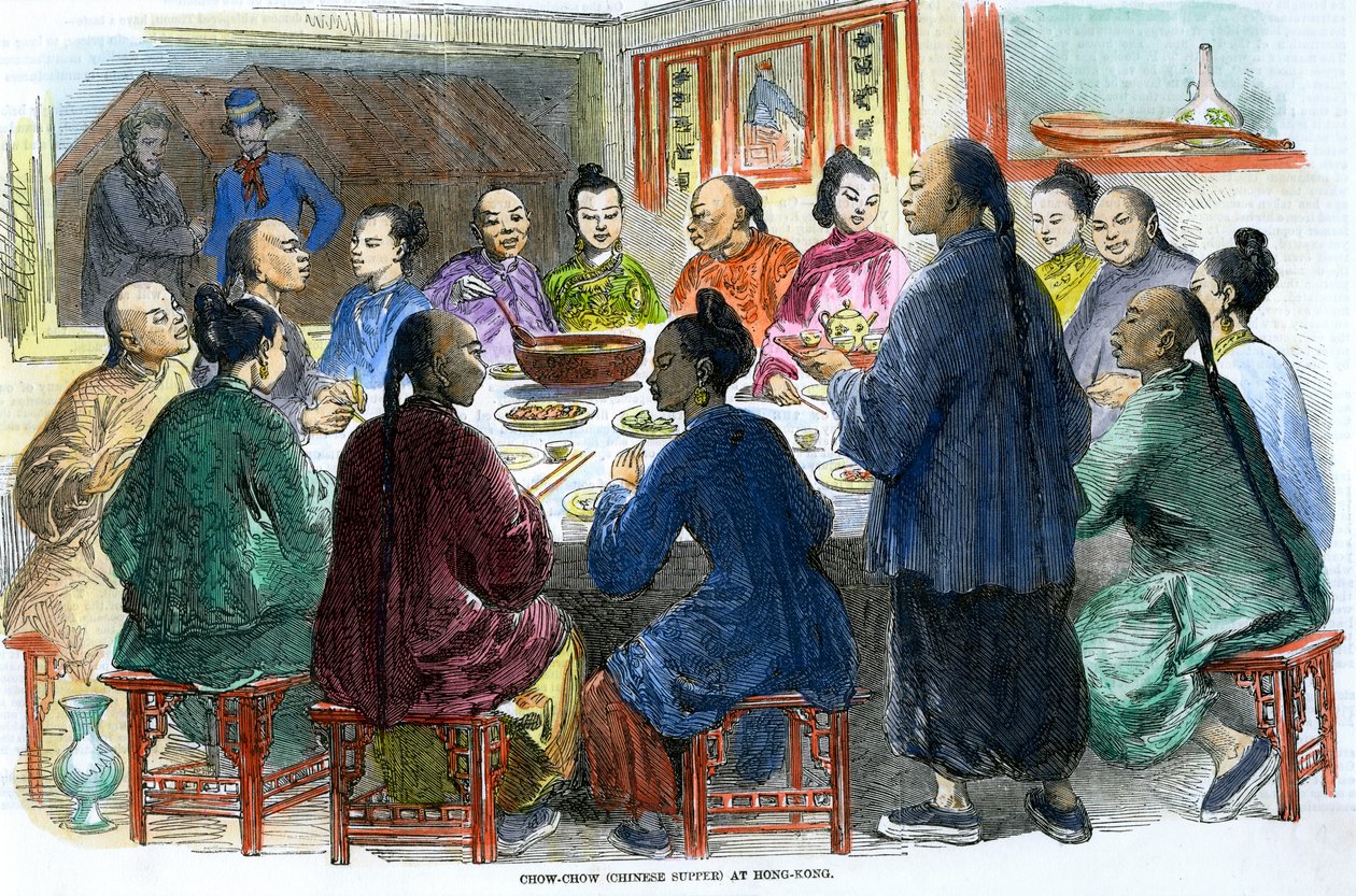 Souper chinois Chow-chow à Hong Kong, vers 1875 - Unbekannt