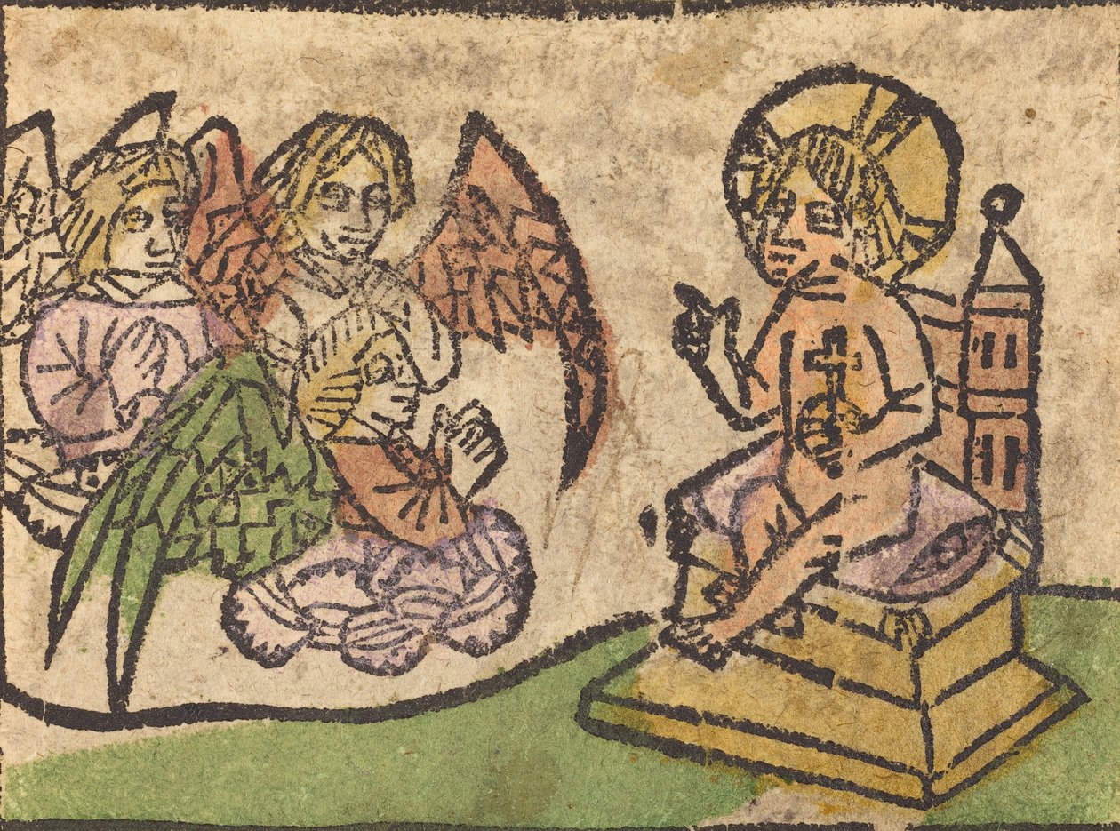 Enfant Jésus avec trois anges - Unbekannt
