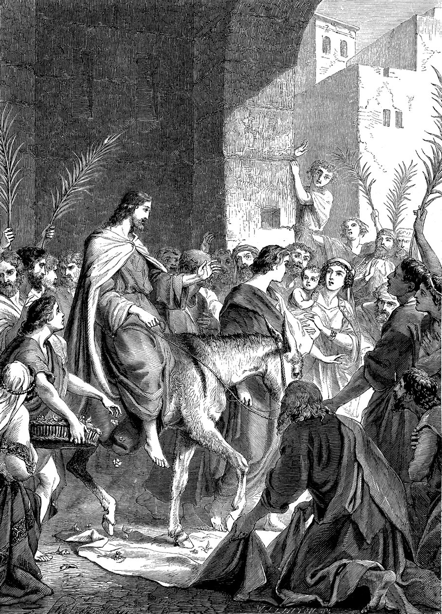 Christ entrant à Jérusalem sur un âne - Unbekannt