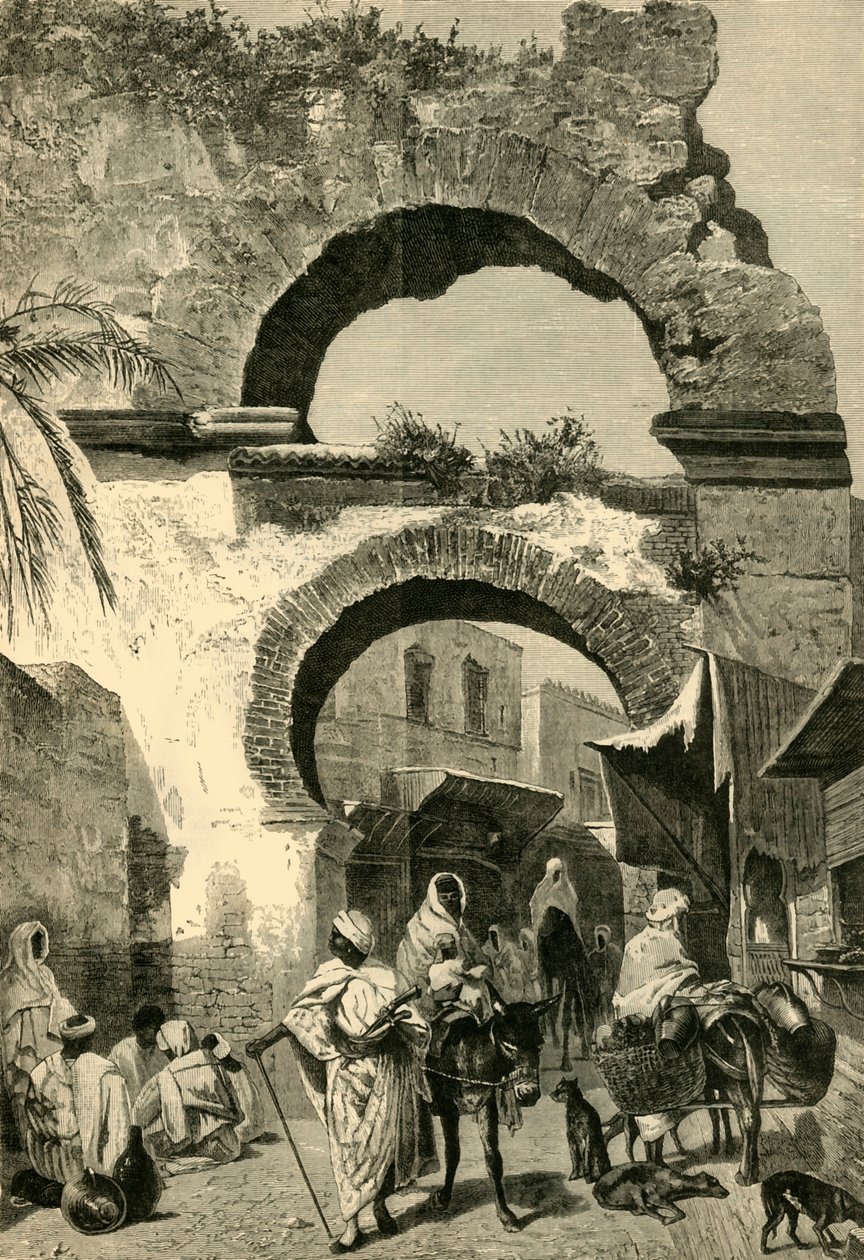 Porte de la ville à Tunis, 1881 - Unbekannt