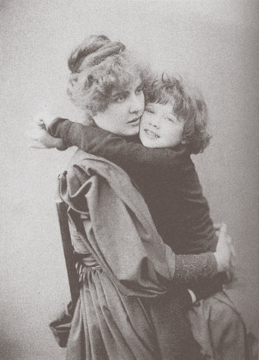 Constance Wilde avec son fils Cyril - Unbekannt