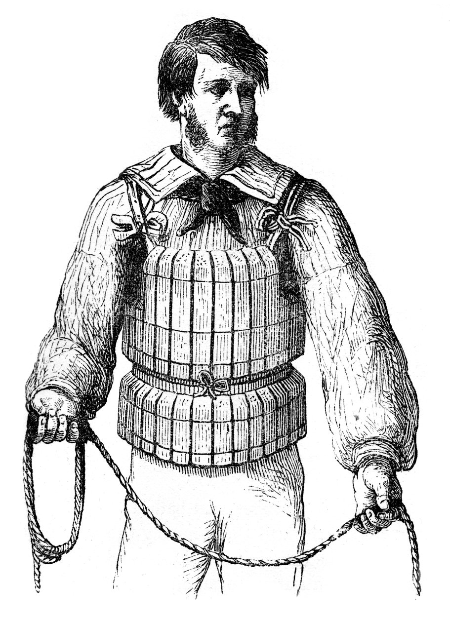 Ceinture de sauvetage en liège, 1866 - Unbekannt