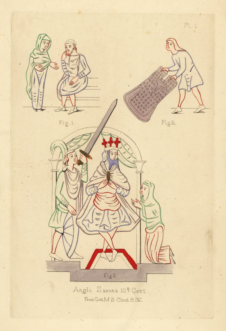 Costumes des Anglo-Saxons - Unbekannt