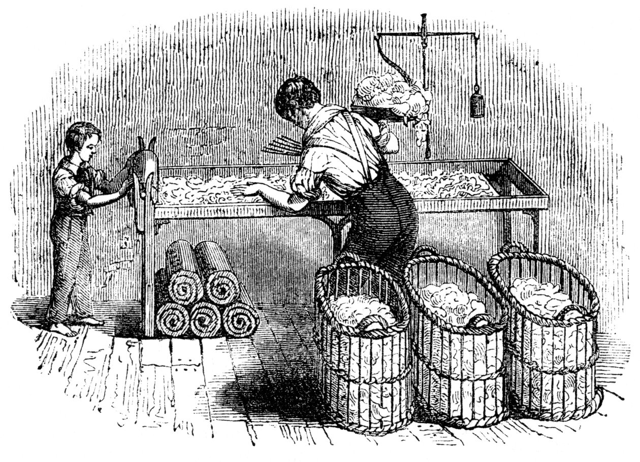 Fabrication du coton, vers 1845 - Unbekannt
