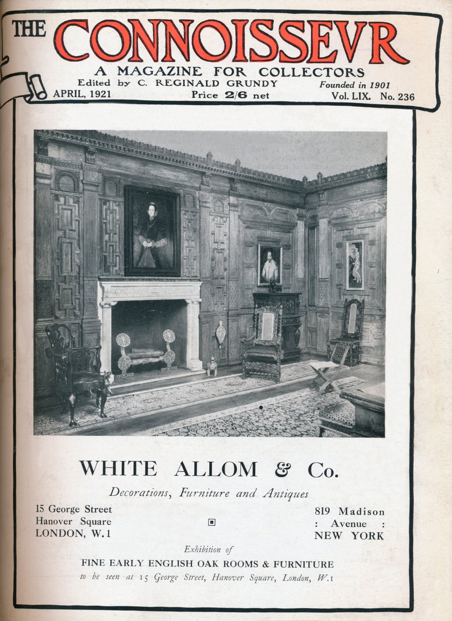 Couverture de The Connoisseur, avril 1921 - Unbekannt