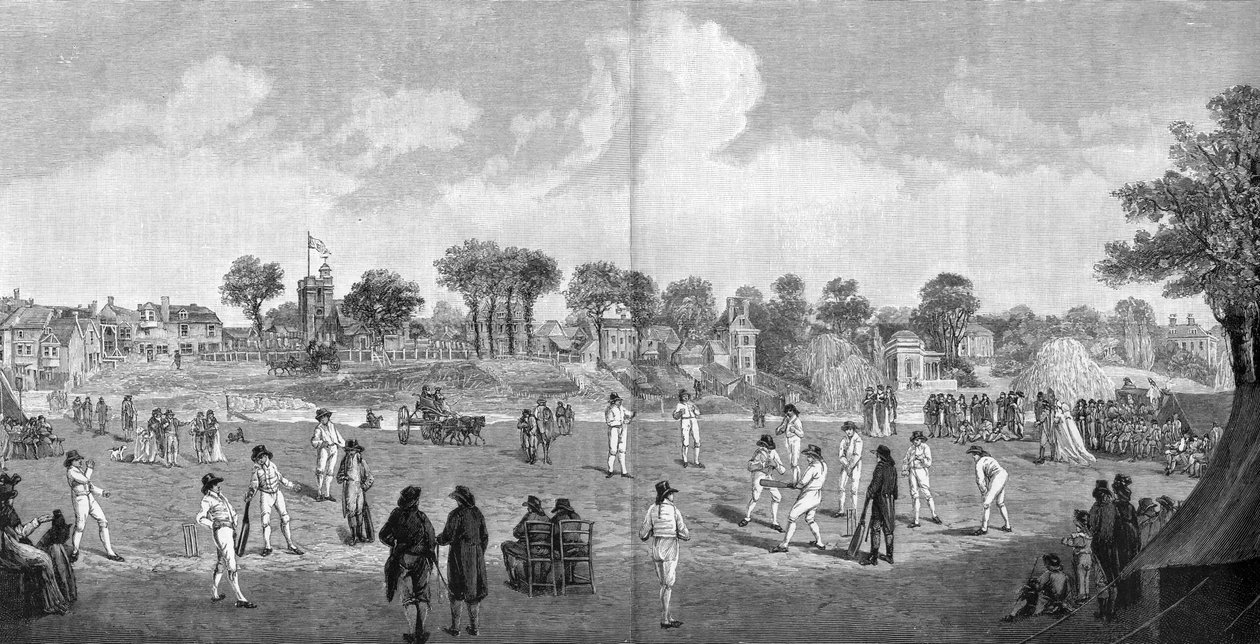Cricket à Moulsey Hurst, 1890 - Unbekannt