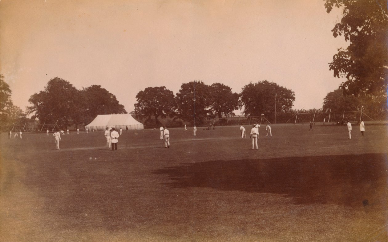 Match de cricket, fin 19ème-début 20ème siècle - Unbekannt