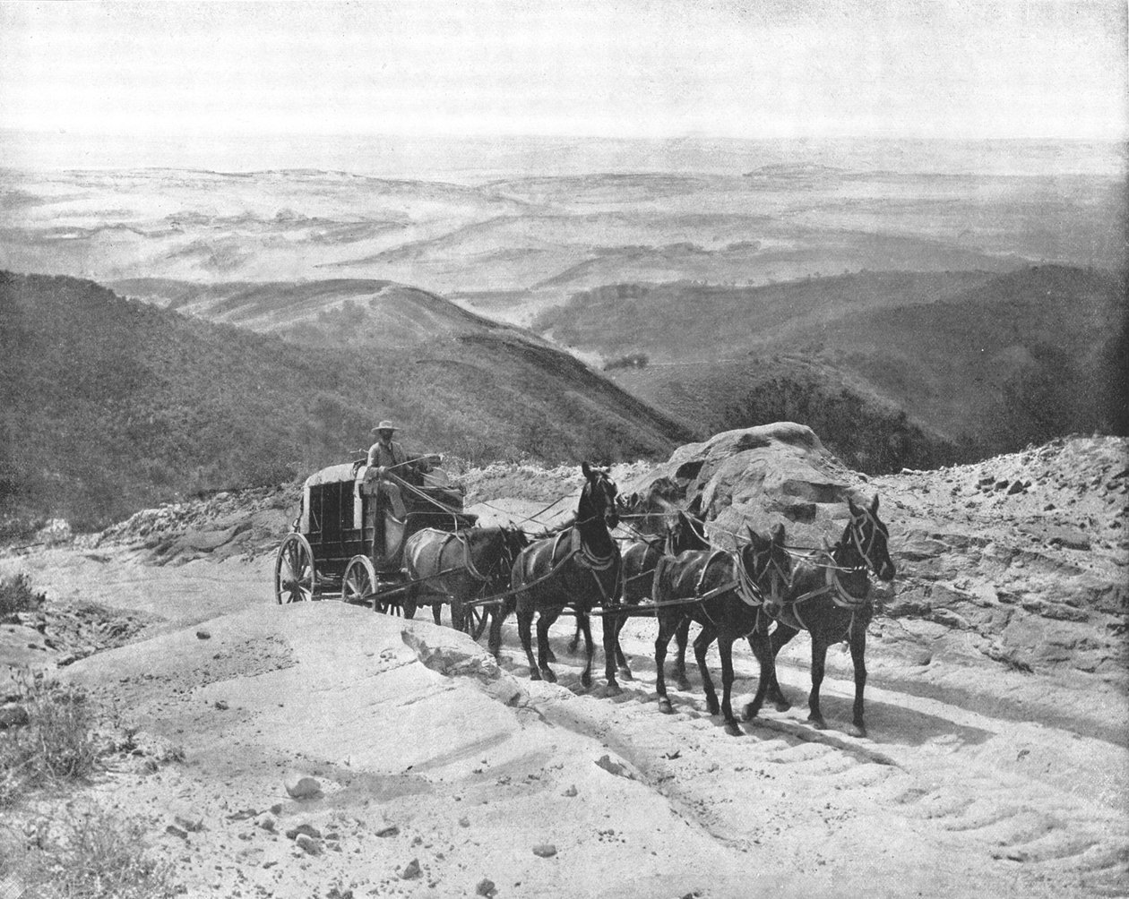 Traversée du col de San Marcos, Californie, USA, vers 1900 - Unbekannt