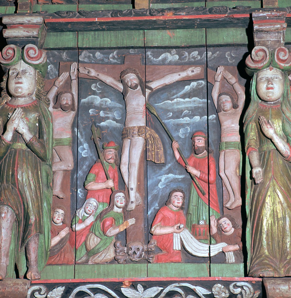 Scène de crucifixion d