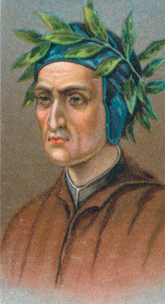 Dante Alighieri 1265-1321, poète florentin italien, 1924 - Unbekannt