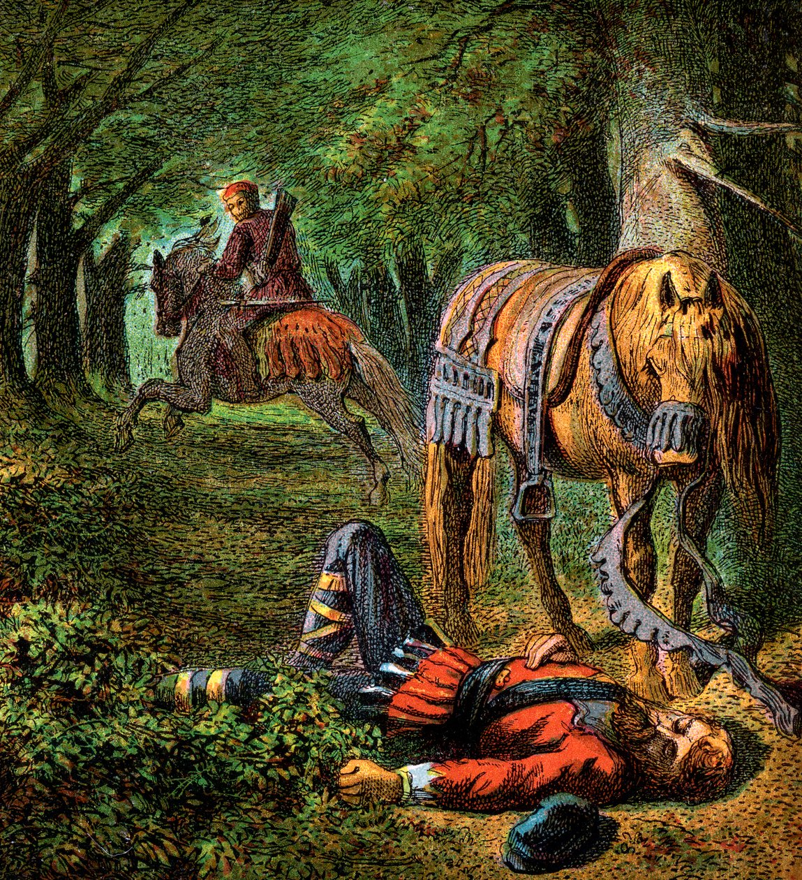 Mort de Guillaume II, 1100, vers 1850 - Unbekannt