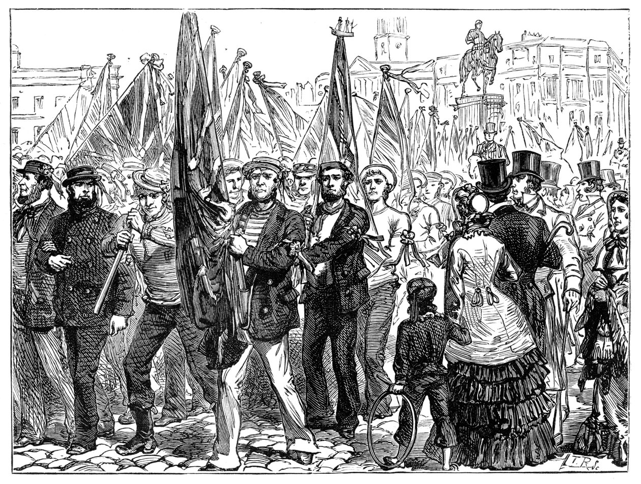 Manifestation de marins, 19e siècle, 1900 - Unbekannt