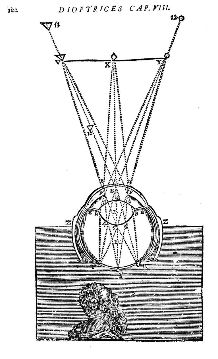 Explication de la vision par Descartes, 1692 - Unbekannt