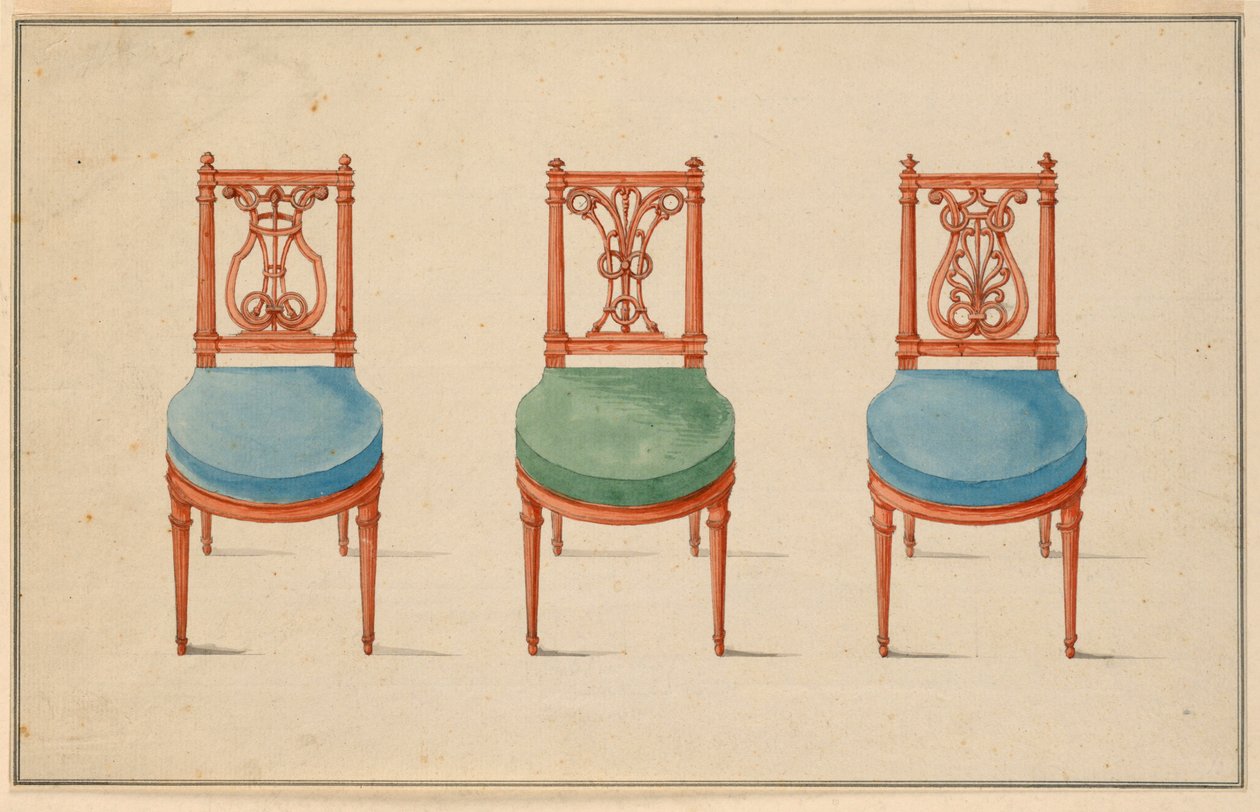 Conception pour trois chaises - Unbekannt