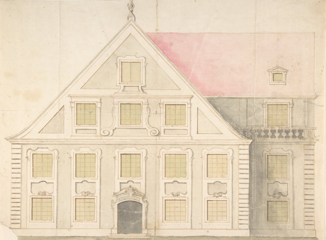 Conception pour une façade de maison, 18ème siècle - Unbekannt