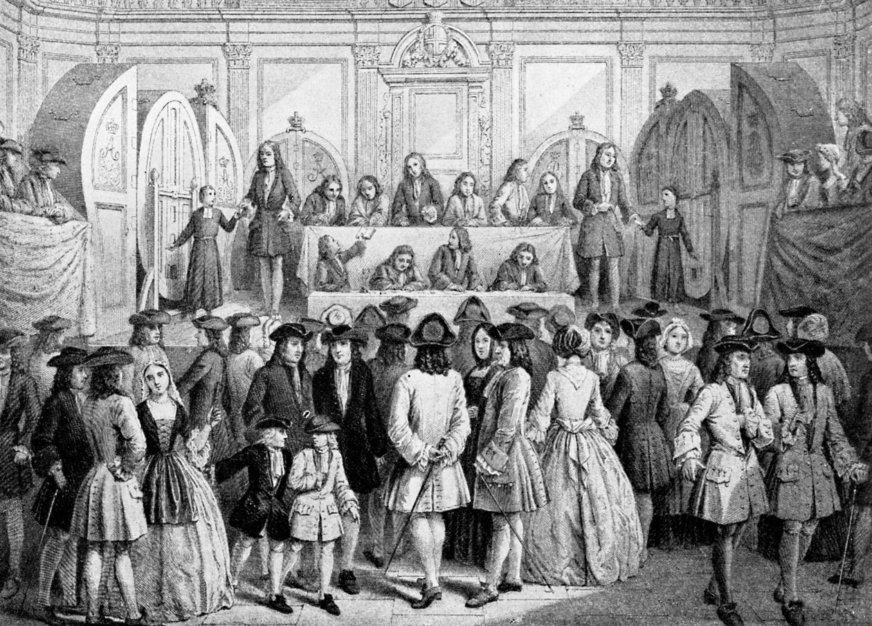 Tirage au sort dans le Guildhall, 1739, vers 1920 - Unbekannt