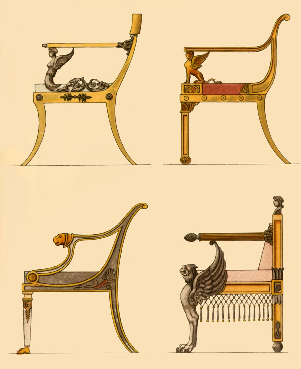 Chaises de salon, 1808, 1946 - Unbekannt