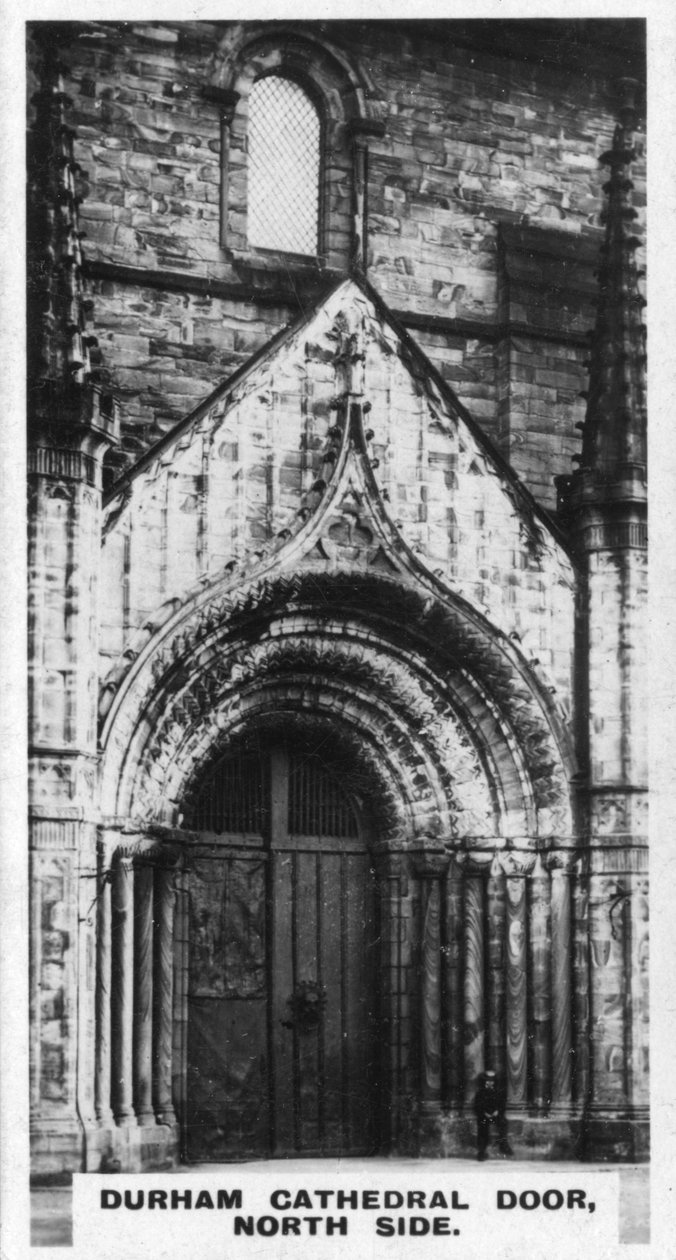 Porte de la cathédrale de Durham, côté nord (années 1920) - Unbekannt