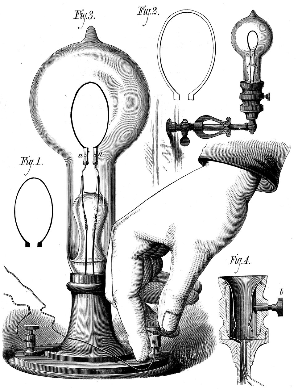 Lampe à filament de carbone d