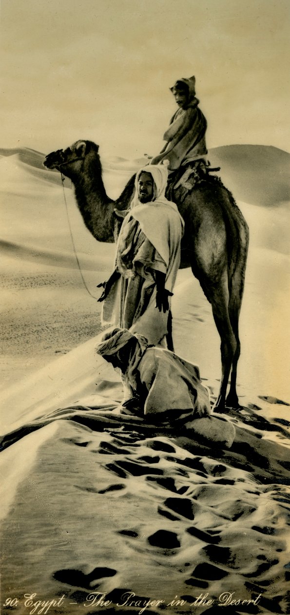 Égypte - La prière dans le désert, vers 1918-1939 - Unbekannt