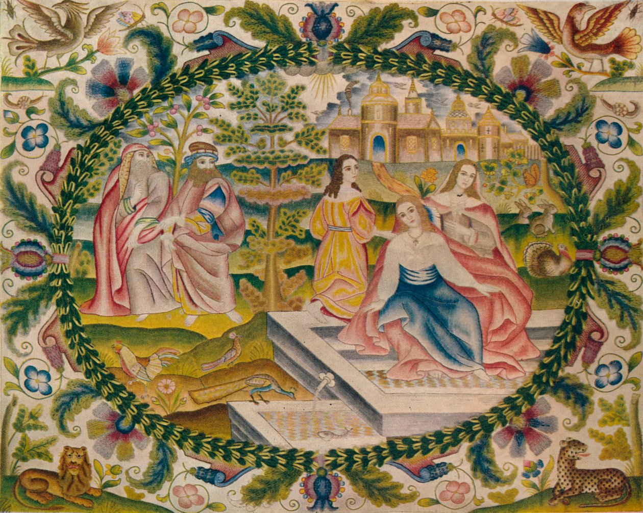 Image brodée, milieu du 17e siècle, 1929 - Unbekannt
