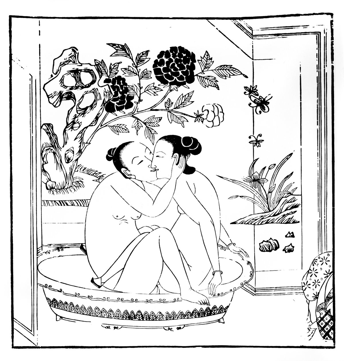Gravure érotique, chinoise - Unbekannt