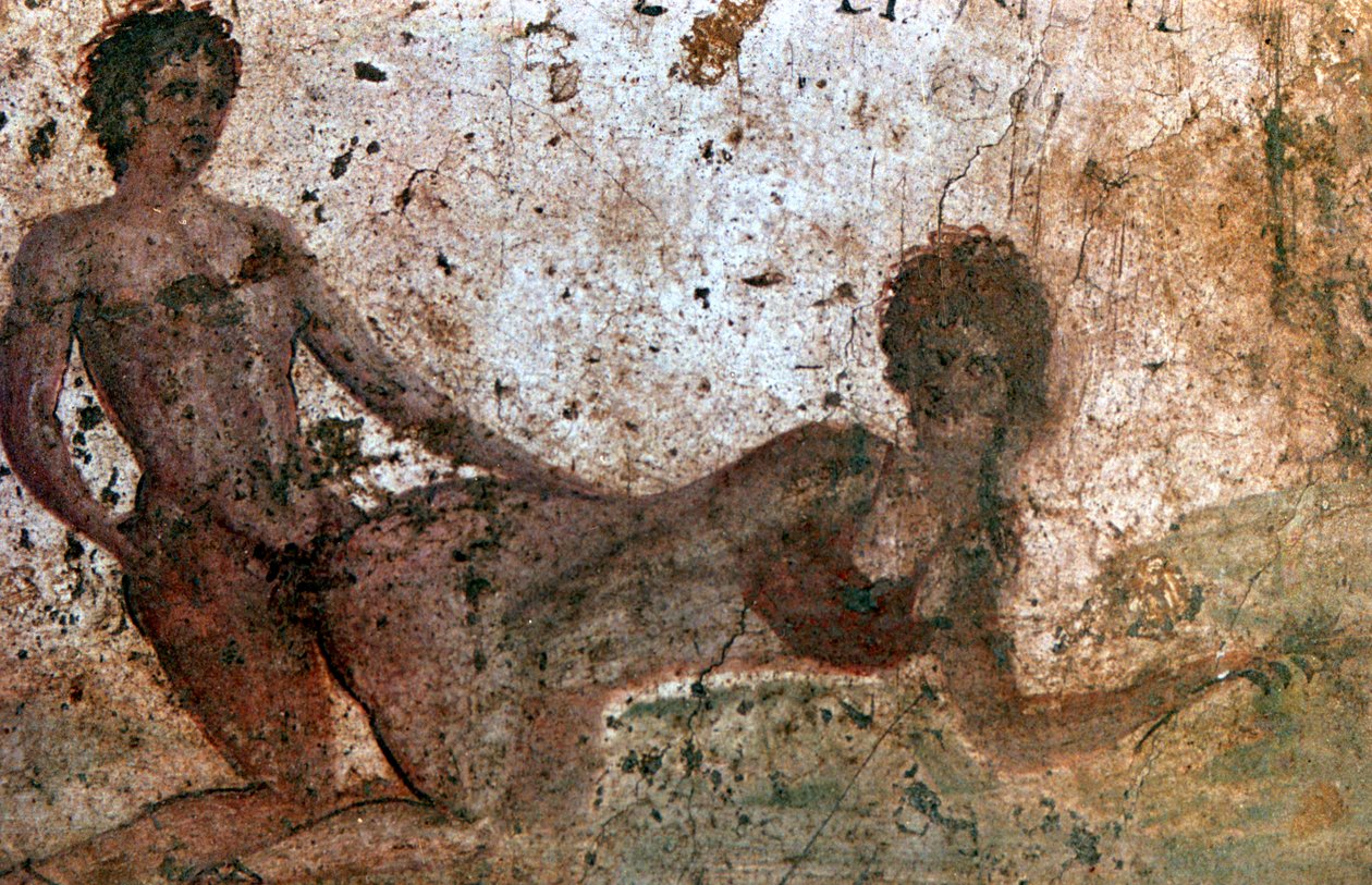 Fresque érotique, Pompéi, Italie - Unbekannt