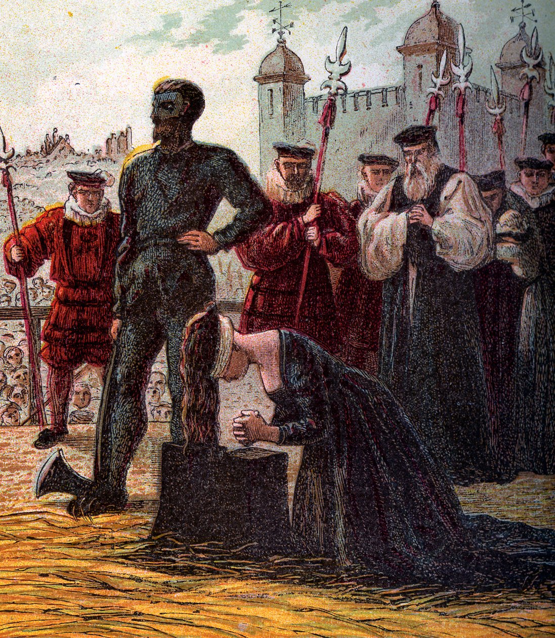 Exécution de Lady Jane Grey, 1554, vers 1850 - Unbekannt