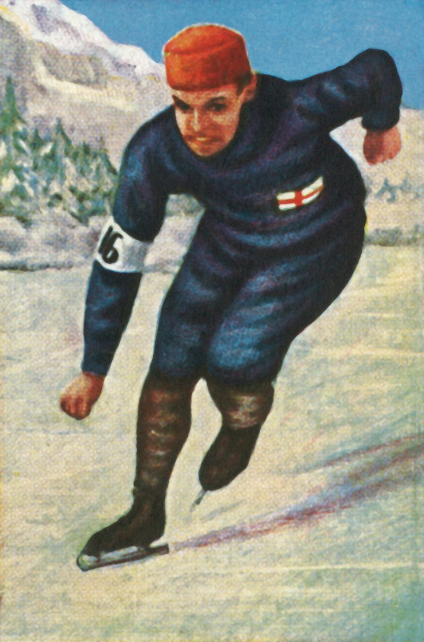 Patineur de vitesse finlandais Clas Thunberg, 1928 - Unbekannt