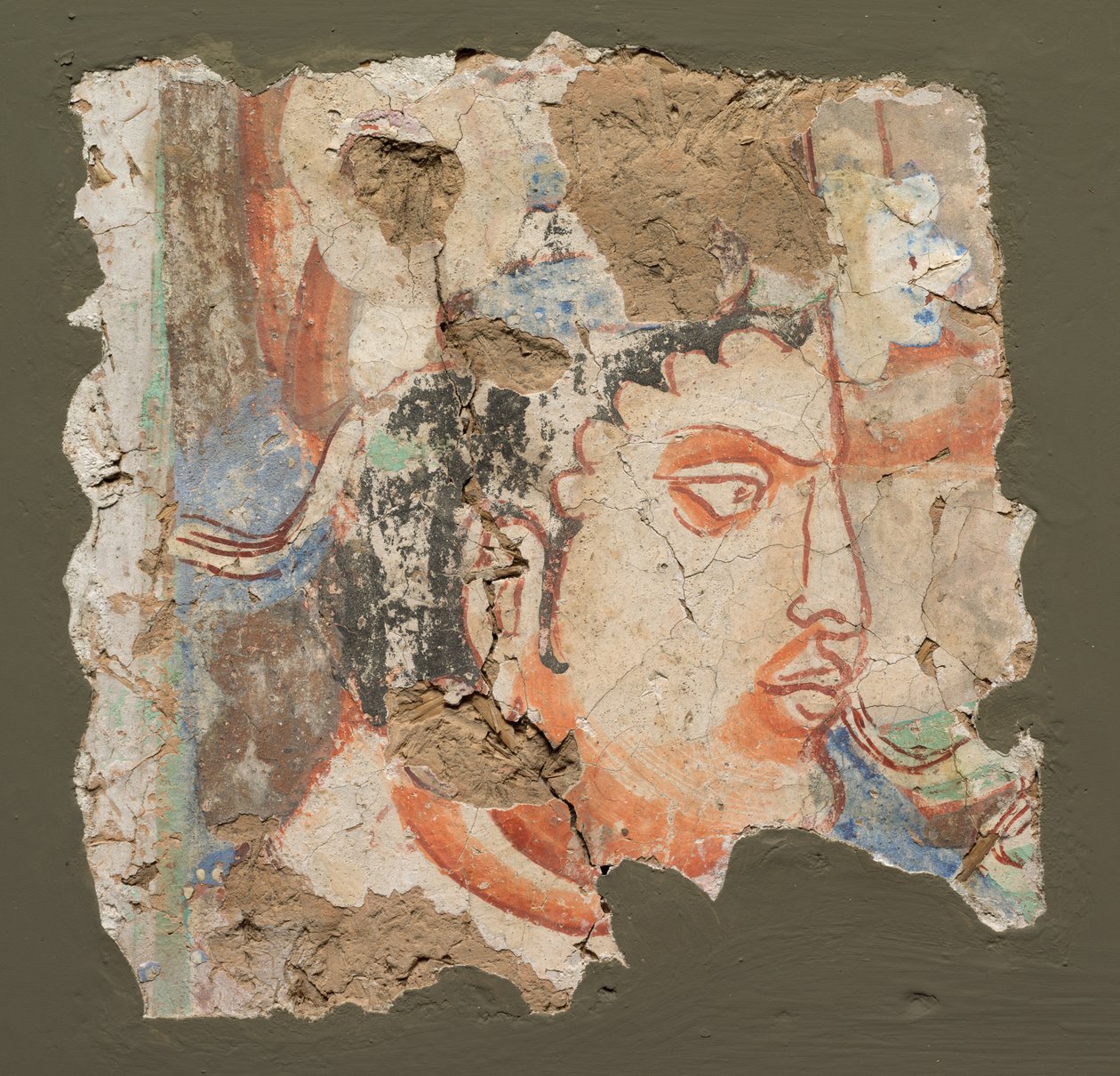 Fragment avec une tête de Bodhisattva - Unbekannt