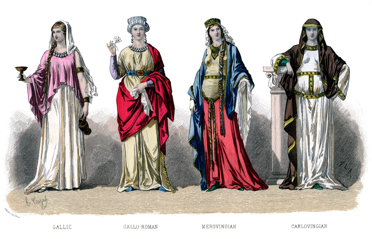 Costume français : Gaulois, Gallo-Romain, Mérovingien, Carolingien, 1882 - Unbekannt