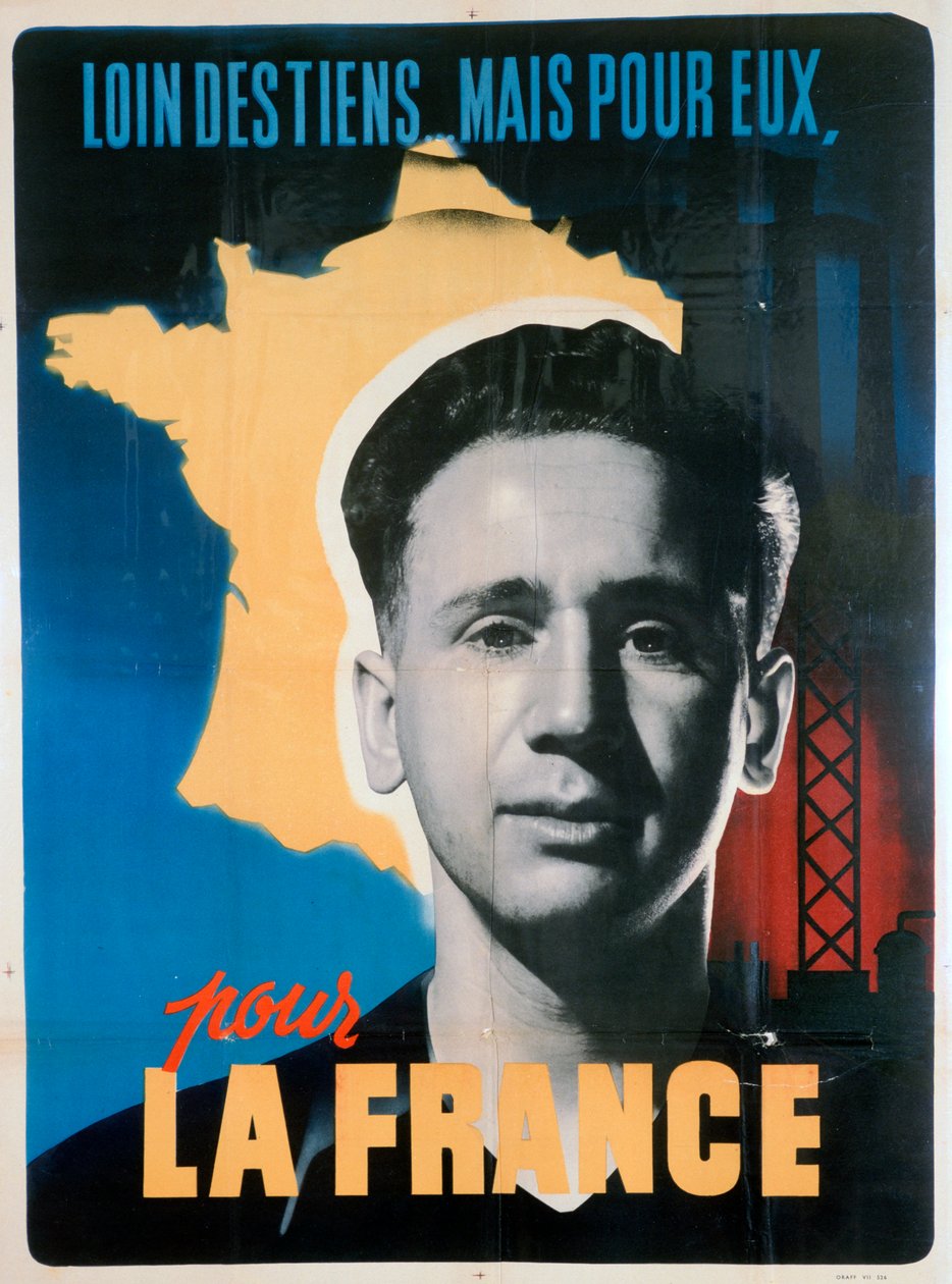 Affiche de travail volontaire français - Unbekannt