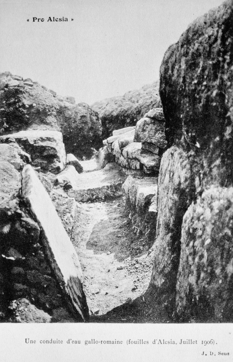 Aqueduc gallo-romain, fouilles d