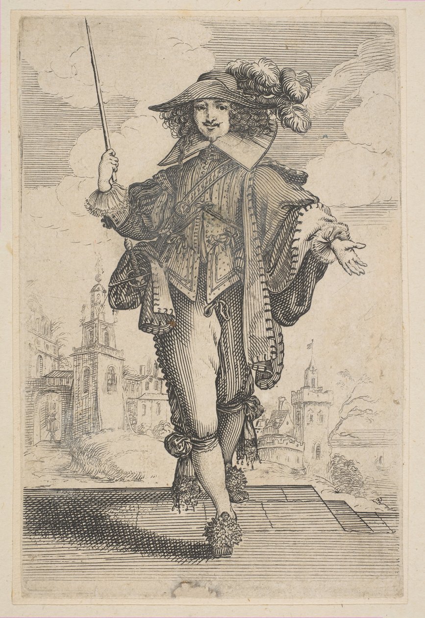 Gentleman tenant une cravache, 1629 - Unbekannt