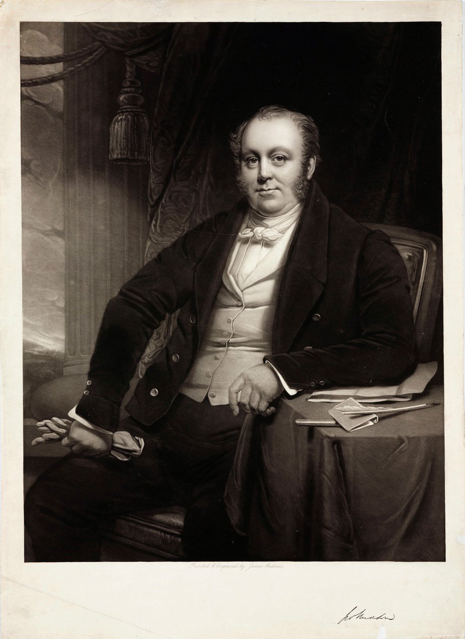 George Hudson, président de chemin de fer anglais, vers 1850 - Unbekannt
