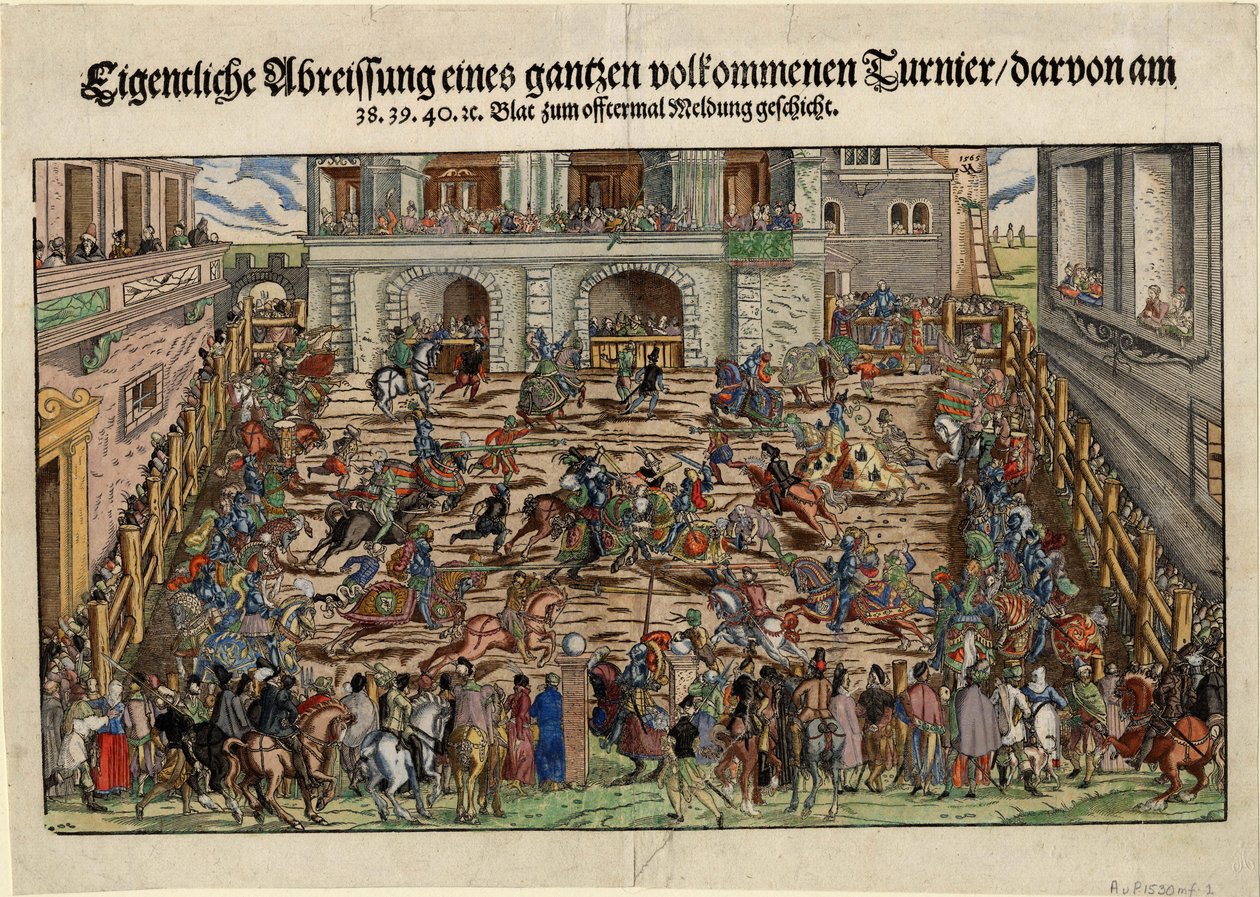 Tournoi de chevaliers allemands, ca 1530 - Unbekannt