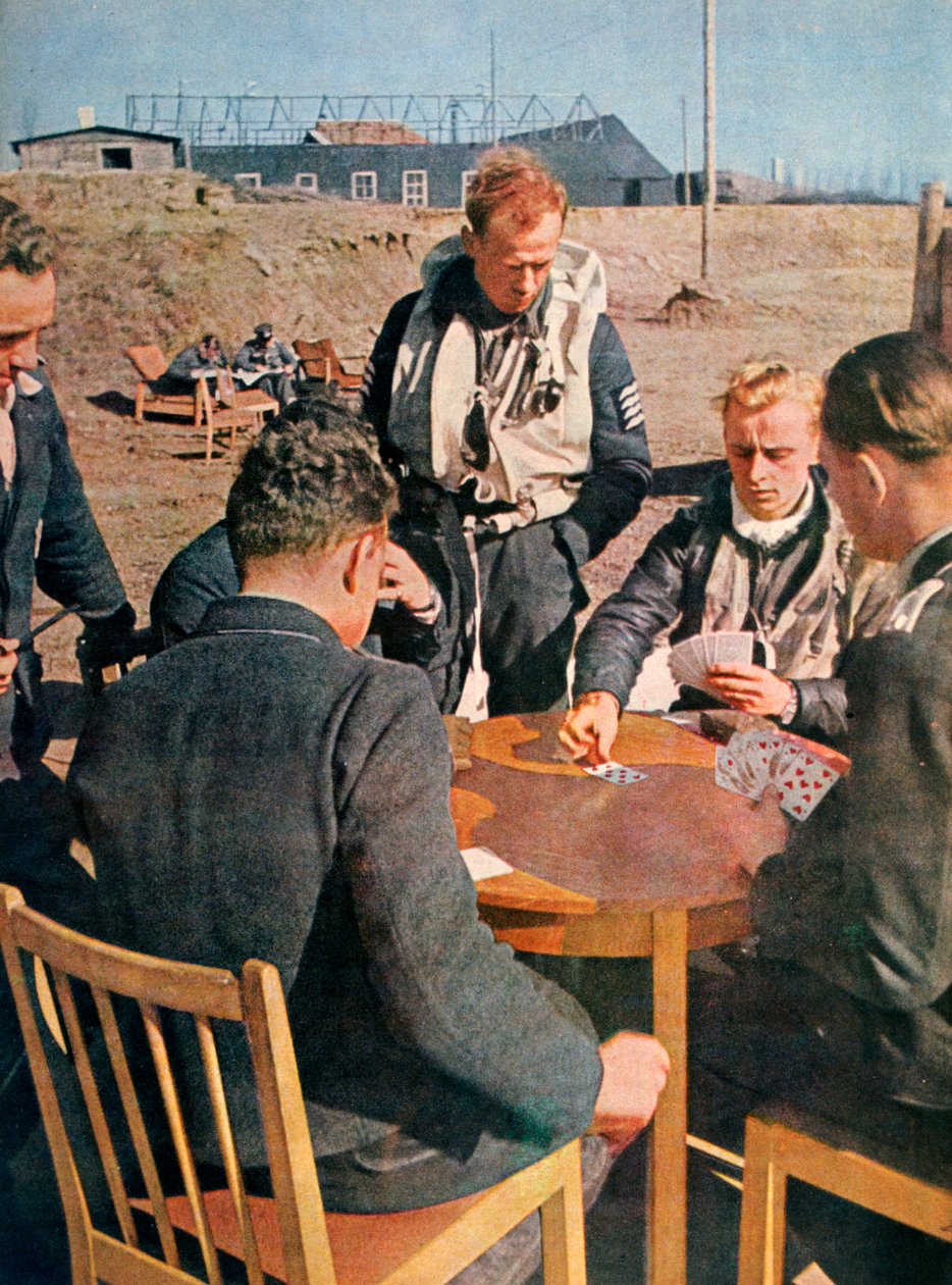 Aviateurs allemands en repos, France, 1943 - Unbekannt