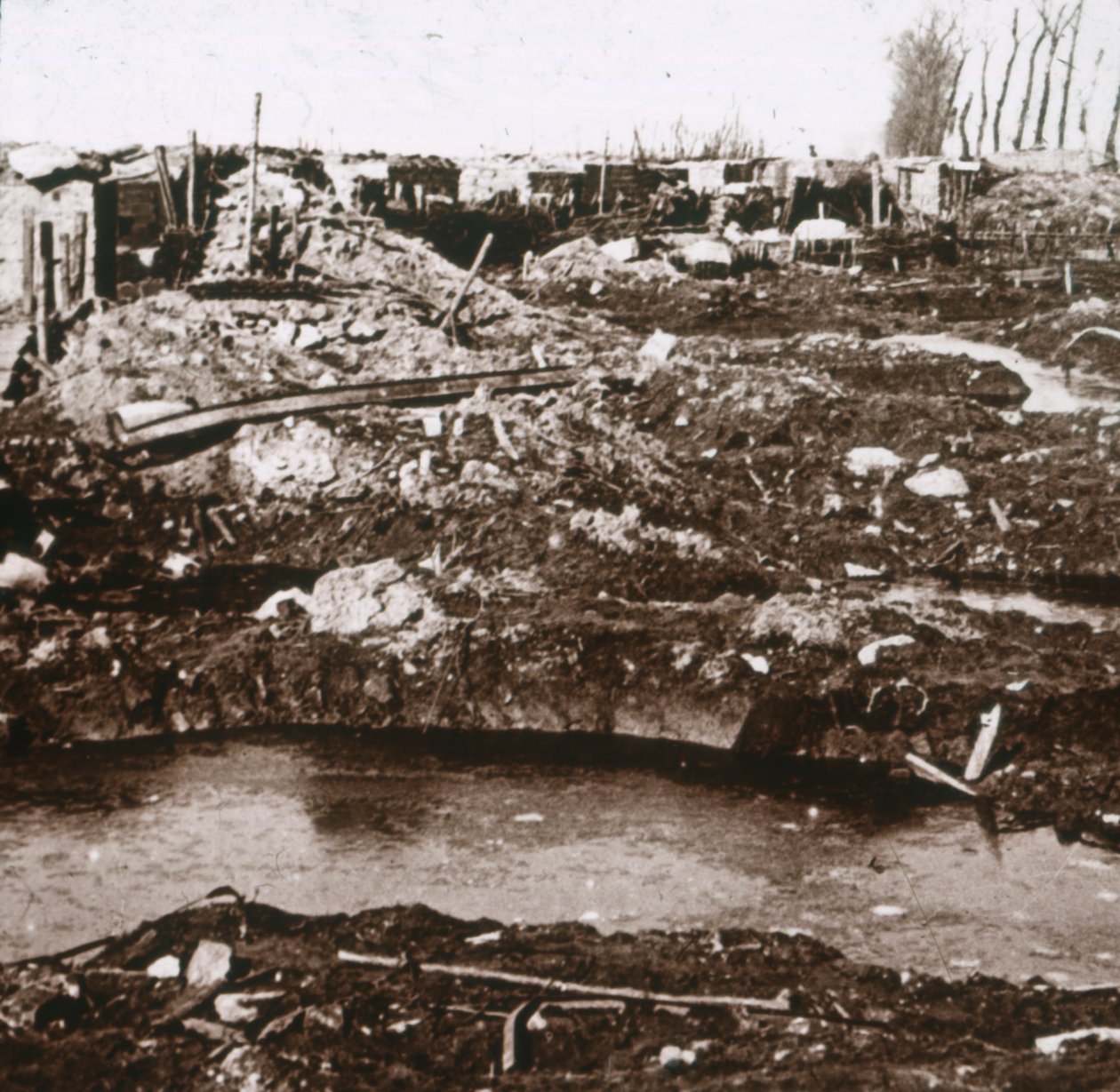 Abri allemand, Noordschote, Flandre, Belgique, vers 1914-1918 - Unbekannt