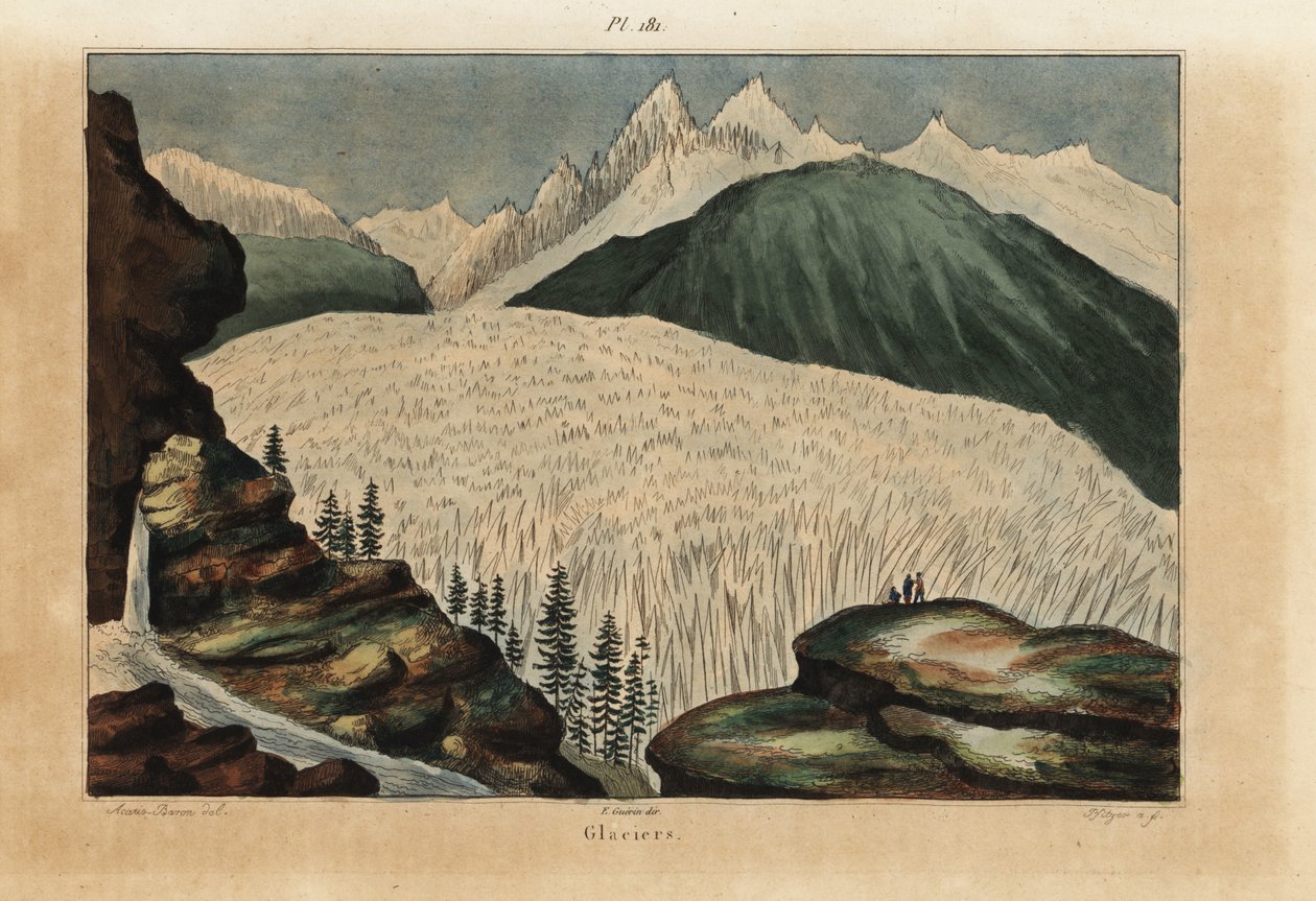 Glaciers dans les Alpes - Unbekannt