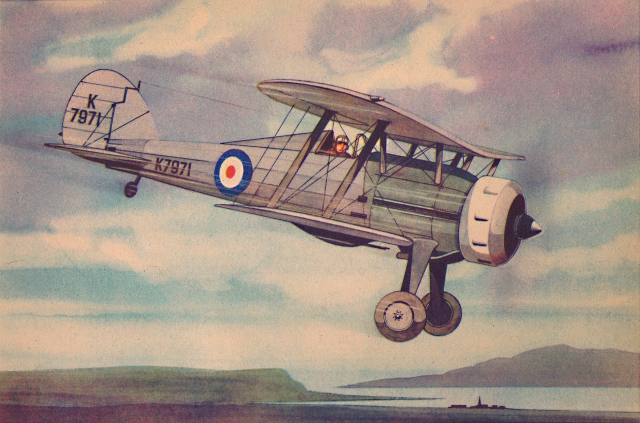 Biplan de chasse Gloster Gladiator, vers 1944 - Unbekannt
